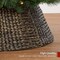 Natural Water Hyacinth Christmas Tree Collar Braided Design with Cord Cut Out and Easy Assembly